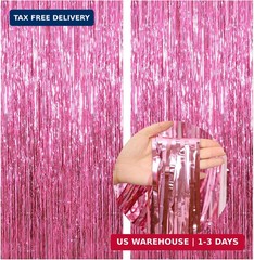 77Pcs Pink Happy Birthday Party Decorations Kit, Happy Birthday Banner, Pink Str