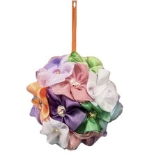 Small artificial Flower Pomander Ball – Wedding, Party and Home Decor