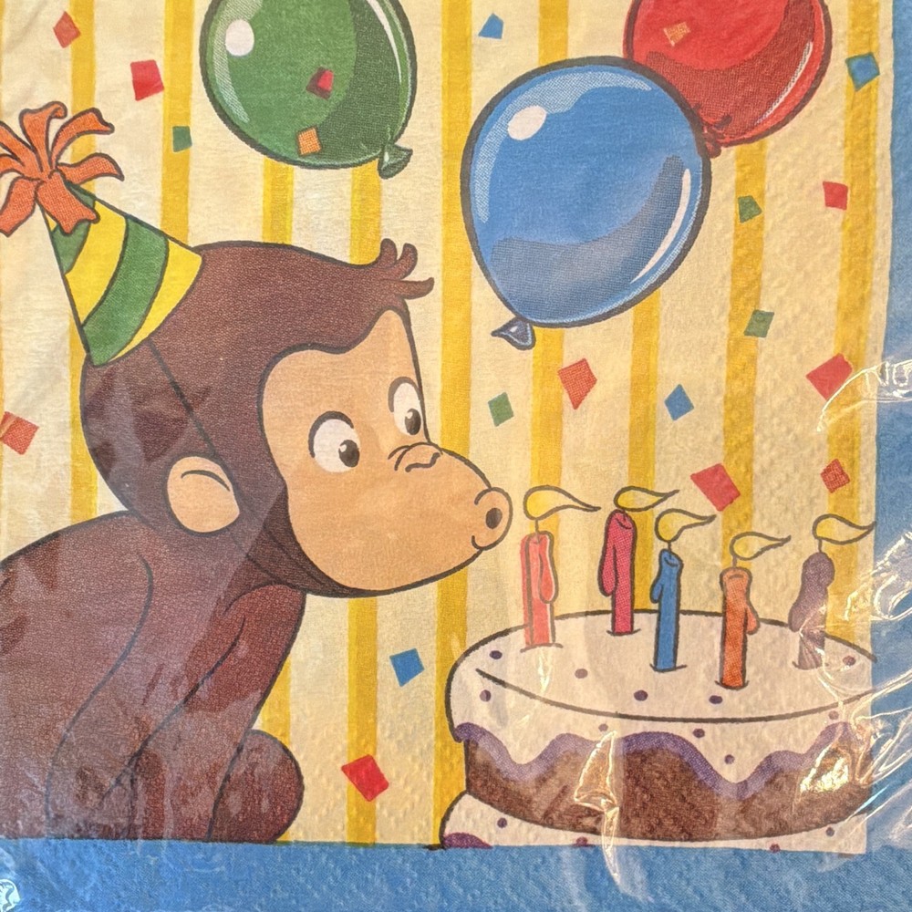 Curious George Party Beverage Napkins 16ct.