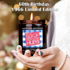 Lavender Scented Candle in Gift Box – Perfect 60th Birthday Surprise for All