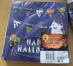 ICELAND LIMITED EDITION HALLOWEEN BLUE SPOOKY GHOST PARTY CUPS & 2 X NAPKINS NEW
