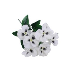 Silk Pansy Artificial Flowers 36cm Tall for Wedding Decor for hotel Landscaping