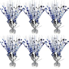 6 Pack Metallic Foil Spray Table Centerpiece Decoration Star Brust Glitter Ta…