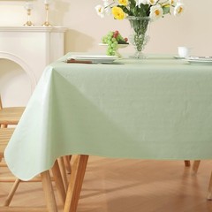 Rectangle Table Cloth, Waterproof Vinyl Tablecloth with Flannel Backing, Wipe…