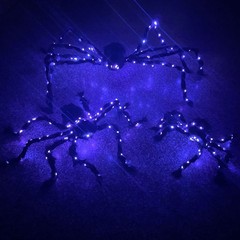 Halloween Largr Spider Light Up Haunted House Prop Outdoor Indoor Party Decor JQ
