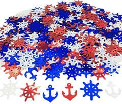 Anchor Rudder Confetti Patriotic Nautical Party Theme Nautical Baby Shower Nauti