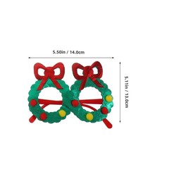 6Pcs Reusable Christmas Glasses Frames Festive Party Eyewear for Decoration