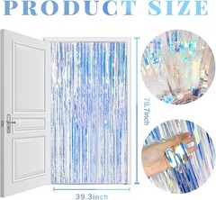 Shimmering 10 Pack Foil Fringe Backdrop – Perfect for Weddings & Celebrations
