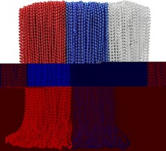 100PCS 4th of July Accessories, 250th Anniversary Patriotic Beads Necklace Bu…