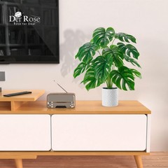 Der Rose Artificial Plants Indoor Large 28» Fake Monstera Faux 5in, Green
