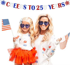 250Th Anniversary Decorations CHEERS to 250 YEARS Banner for Patriotic 4Th of Ju
