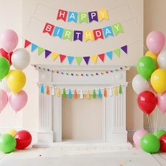139 Pcs Felt DIY Custom Banner Kit Include 104 Letters 18 Swallowtail Flags 1…