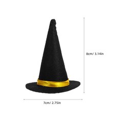 mini witch hats Witch Hat Wine Bottle Toppers Halloween Party Supplies