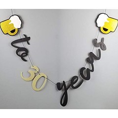 Interchangeable Numbers Cheers & Beers to Any Age Banner Cursive Banner Beer