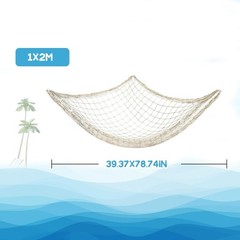 1PC Fish Net Decorative – Fish Net Decorations Decorative Netting Nautical Fi…