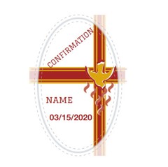 CONFIRMATION CONFIRMACION NAME’S PERSONALIZED STICKER DIFFERENT SIZES NEW !!!