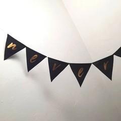 «NEVER MORE» The Raven Black and Gold Banner Edgar Allan Poe Spooky Halloween