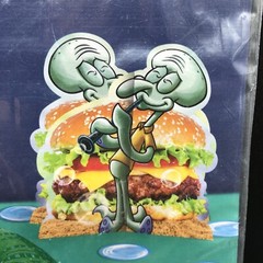 SpongeBob SquarePants 3 pc Table Decorating Kit Birthday Hamburger Party Set New