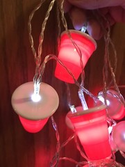 12 Mini Red Cup Solo Battery Operated Party House Lights-Portable BBQ-Pre Owned