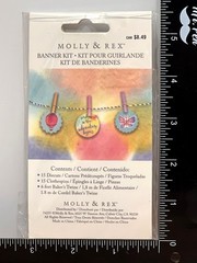 Molly & Rex Banner Kit GARLAND Clothespins Twine BUTTERFLY HOT AIR BALLOON 75578