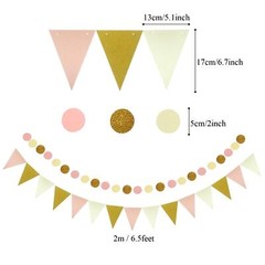 Party Hanging Paper Fans Set, Pink Confetti Balloons Decorative Folding Fans …