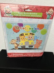 NEW CoComelon Photo Booth Backdrop Birthday Party Wall Decor JJ Theme