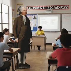 H25110 John Adams 2nd President Cardboard Cutout Standee Standup