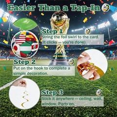 2026 World Cup Party Decorations, Soccer Birthday Party Decorations with World C