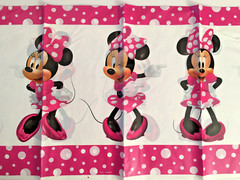 2 Child’s TABLECLOTHS Minnie Mouse Forever Plastic &BATTLE ROYALE Paper54″ X 96″