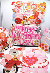 6-Piece Set Valentine Animals Clowns Circus Die-cut Cutouts Vintage Decorations