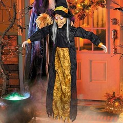 Halloween Decoration Witch Voice Control Props Ghost Haunted House Bar Toy JQ