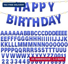 TaoBary 112 Pcs DIY Letter Kit Glitter Customizable Banner Letters Include 107 L