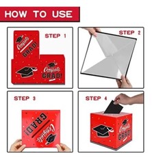 Gatherfun Graduation Party Decorations – Graduation Box for Gift and Cards – …