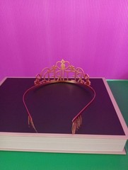 Copper Gold “Retired” Rhinestone Tiara & “I’m Retired!” Sash New