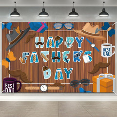 Happy Fathers Day Banner Decorations 70.9X45.3In Extra Large Size Father’S Day B