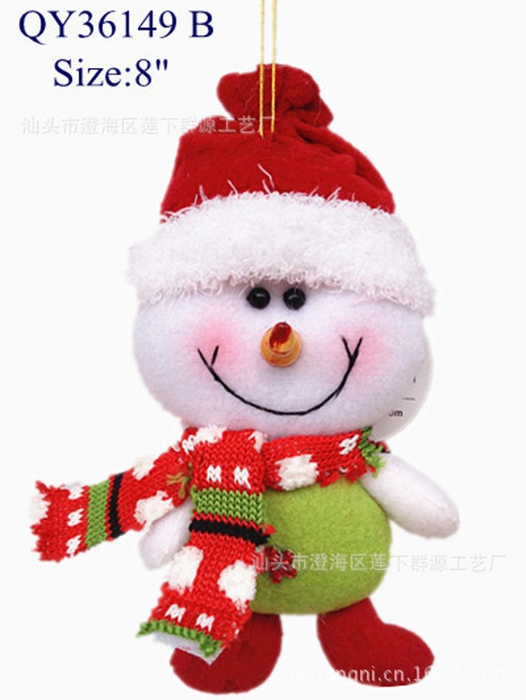 1PC Christmas Santa Claus Snowman Dear Tree Door Decoration Ornament hanger doll