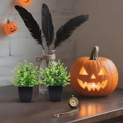 ZJIA 2 Pack Small Fake Plants Black Bathroom 7.18″H × 4.7″W,