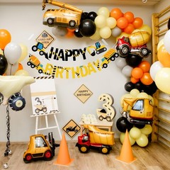 Happy Birthday Banner Construction Party Decorations Construction Birthday Party