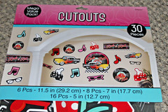 Rock-n-Roll Car 50’s Cutout Wall Decorating Party Decorations 30 PCs Amscan