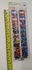 Marvel Slap Rulers 4 Pack Spider Man Iron Man New