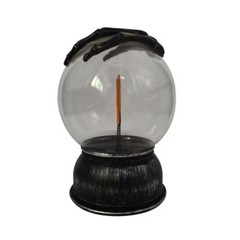 Spooky LED Halloween Glass Globe Light Table Mantle Decor Skeleton Hand New Goth