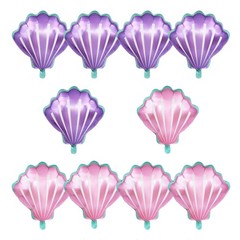 Sea Shells Balloons Multi-color Sea Shells Foil Mylar Balloon for Birthday Oc…