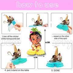 Moana Party Supplies happy birthday centerpiece decoration gift BANNER