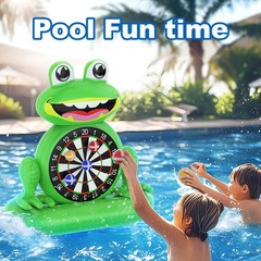 Fun Pool Toys, Inflatable Frog Dart Board Water Games, Swimming Pool Floats w…