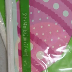 Large Easter Spring Bunny Party Supply Lot Napkins plates table cloths Bags Pan