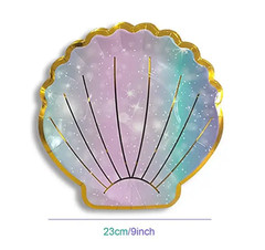 Mermaid Theme Birthday Party Decoration Plates Balloons Napkins cups tableware