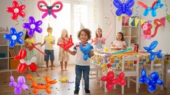KADBANER 260Q Long Balloons 100 Pack latex balloons Graduation Wedding Reunio…