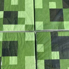 Minecraft Birthday Party Supplies Bundle TNT Creeper Table Cover Banner Napkins