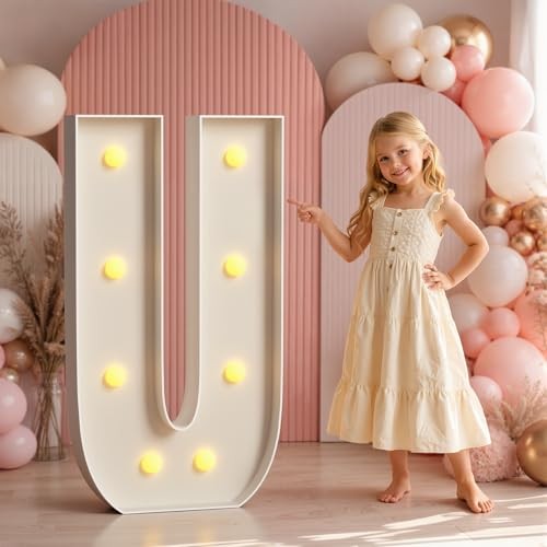 Marquee Letters 3 Feet Tall Large Light Up Letters U for 3FT 3FT Letter U