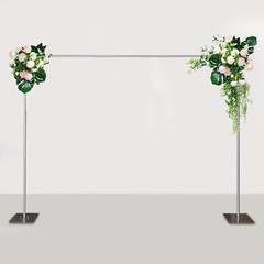 Heavy Duty Pipe Drape Kit Backdrop Support w/ Metal Steel Base-Height Adjtable~
